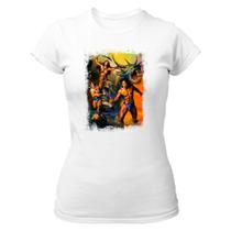 Camiseta Baby Look Divertida Nolstalgia Golden Axe