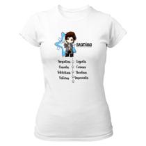 Camiseta Baby Look Divertida Signo Cute Sagitário