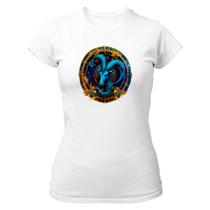 Camiseta Baby Look Divertida Signo de capricornio logo de luxo - Alearts