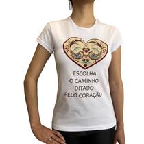 Camiseta baby look ecológica "o caminho" - Bora Ter Consciência