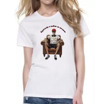 Camiseta Baby Look Esperando a mulher se arrumar