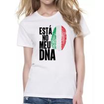 Camiseta Baby Look Esta no meu DNA Italia