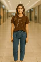 Camiseta Baby Look Estampa Pet Cores Variadas Ideal para Trabalho & Casual Pronta Entrega