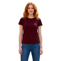 Camiseta Baby Look Feminina Algodão Premium Gola Ribana Blusa Academia Basica Toque Macio Dia a Dia