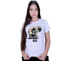 Camiseta Baby Look Feminina Algodão T-shirt Luta Jiu Jitsu Gorila Oss