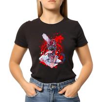 Camiseta Baby Look Feminina Anime Chainsaw Man New Model Camiseta Baby Look Feminina Anime Chainsaw Man New Model
