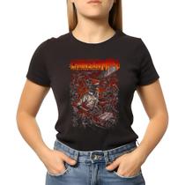 Camiseta Baby Look Feminina Anime Chainsaw Man Premium Camiseta Baby Look Feminina Anime Chainsaw Man Premium