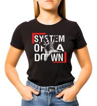 Camiseta Baby Look Feminina Banda System Of A Down Mode 11