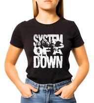 Camiseta Baby Look Feminina Banda System Of A Down Mode 13