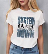 Camiseta Baby Look Feminina Banda System Of A Down Mode 14