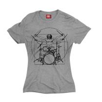 Camiseta Baby Look Feminina - Bateria