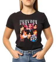 Camiseta Baby Look Feminina Boy Group Enhypen Coreanos Camiseta Baby Look Feminina Boy Group Enhypen Coreanos