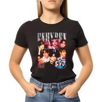 Camiseta Baby Look Feminina Boy Group Enhypen Coreanos Camiseta Baby Look Feminina Boy Group Enhypen Coreanos