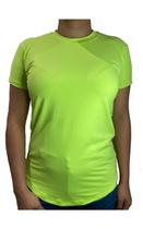Camiseta Baby Look Feminina Dry Fit Long Line Proteção UV50+