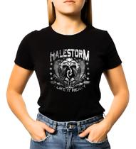Camiseta Baby Look Feminina Halestorm 100% Algodao Mode 02