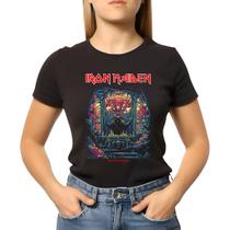 Camiseta Baby Look Feminina Iron Maiden Revelations Camiseta Baby Look Feminina Iron Maiden Revelations