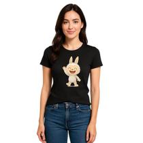 Camiseta Baby Look Feminina Labubu Lançamento Promoção Moda