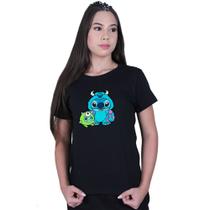 Camiseta Baby Look Feminina Lilo And Monstros S.a