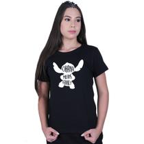 Camiseta Baby Look Feminina Lilo Stitch Ohana Family