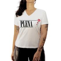 Camiseta Baby Look Feminina Luma Ventura Plena Branca