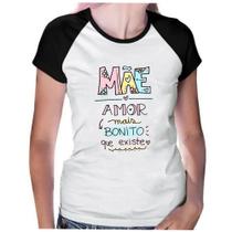 Camiseta Baby look feminina mãe amor bonito mamãe dia das mães