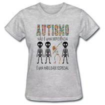 Camiseta baby look feminina mãe de autista espectro autismo tdah Camiseta baby look feminina mãe de autista espectro autismo tdah