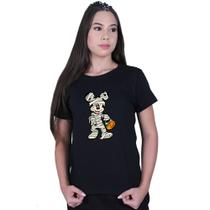 Camiseta Baby Look Feminina Mickey Mouse Mumia