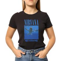 Camiseta Baby Look Feminina Nirvana Capa Nevermind Camiseta Baby Look Feminina Nirvana Capa Nevermind