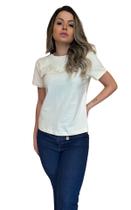 Camiseta Baby Look Feminina Nude Manga Curta T-Shirt PP P M tamanho:PP