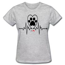 Camiseta baby look feminina pata cachorro mãe de pet cão Camiseta baby look feminina pata cachorro mãe de pet cão