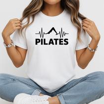 Camiseta Baby Look Feminina Pilates Frequência Cardíaca