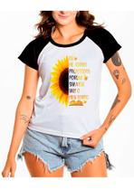 Camiseta baby look feminina professora girassol dia professores Camiseta baby look feminina professora girassol dia professores