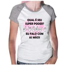 Camiseta Baby look feminina professora libras surdo mudo sinais Camiseta Baby look feminina professora libras surdo mudo sinais