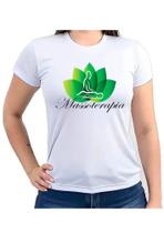 Camiseta Baby look feminina profissão massoterapia massoterapeuta massagem