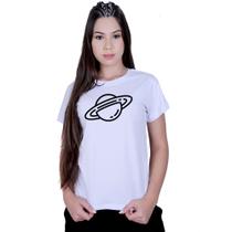 Camiseta Baby Look Feminina Saturno Planeta