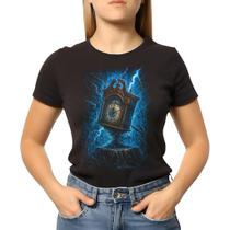 Camiseta Baby Look Feminina Serie Stranger Things Relogio