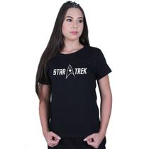Camiseta Baby Look Feminina Star Trek Jornada Estrelas Camiseta Baby Look Feminina Star Trek Jornada Estrelas