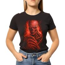 Camiseta Baby Look Feminina Stranger Things Devorador Mentes