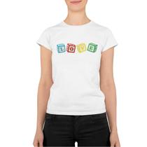 Camiseta Baby Look Feminina T Shirt Manga Curta Gola Redonda Estampa Love 100% Algodão