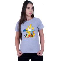 Camiseta Baby Look Feminina The Simpsons Family