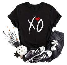 Camiseta Baby Look Feminina The Weeknd X'O Ótimo Tecido 100% Algodão Camiseta Baby Look Feminina The Weeknd X'O Ótimo Tecido 100% Algodão
