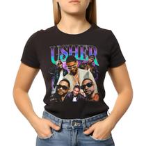 Camiseta Baby Look Feminina Usher 100% Algodao