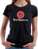 Camiseta Baby Look Foo Fighters Banda Show Blusa Feminina Rock - DKING CREATIVE