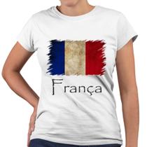 Camiseta Baby Look França Bandeira País
