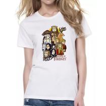 Camiseta Baby Look Game of thrones - Cartoon print