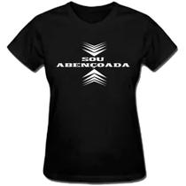Camiseta Baby look gospel sou abençoada cristã