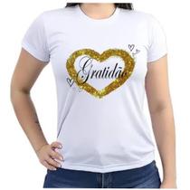 Camiseta Baby look gratidão ano novo festa réveillon Camiseta Baby look gratidão ano novo festa réveillon