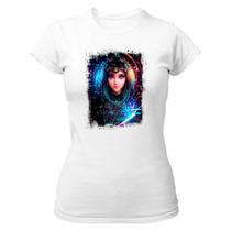 Camiseta Baby Look Inteligengia Artificial Mulher Holográfica