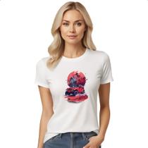 Camiseta Baby Look Jeep Vermelho Sunset Art