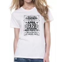 Camiseta Baby Look Legends Were Born ABR-1970